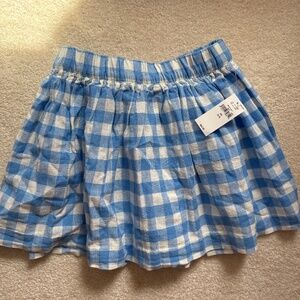 Gap Kids blue gingham skirt size XS 4-5T